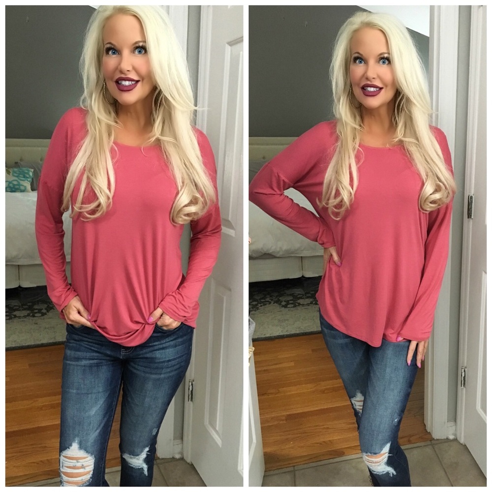 💕 LAST 1! Gorgeous Rose Strappy Tunic! - Picture 2 of 3